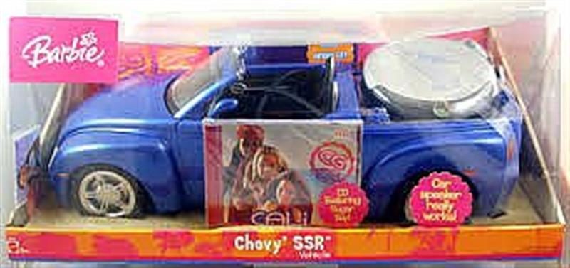 Barbie Cali Girl – Chevy SSR with Real CD Player and Music CD – Blue