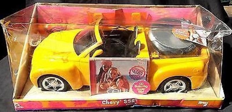 Barbie Cali Girl – Chevy SSR with Real CD Player and Music CD – Yellow