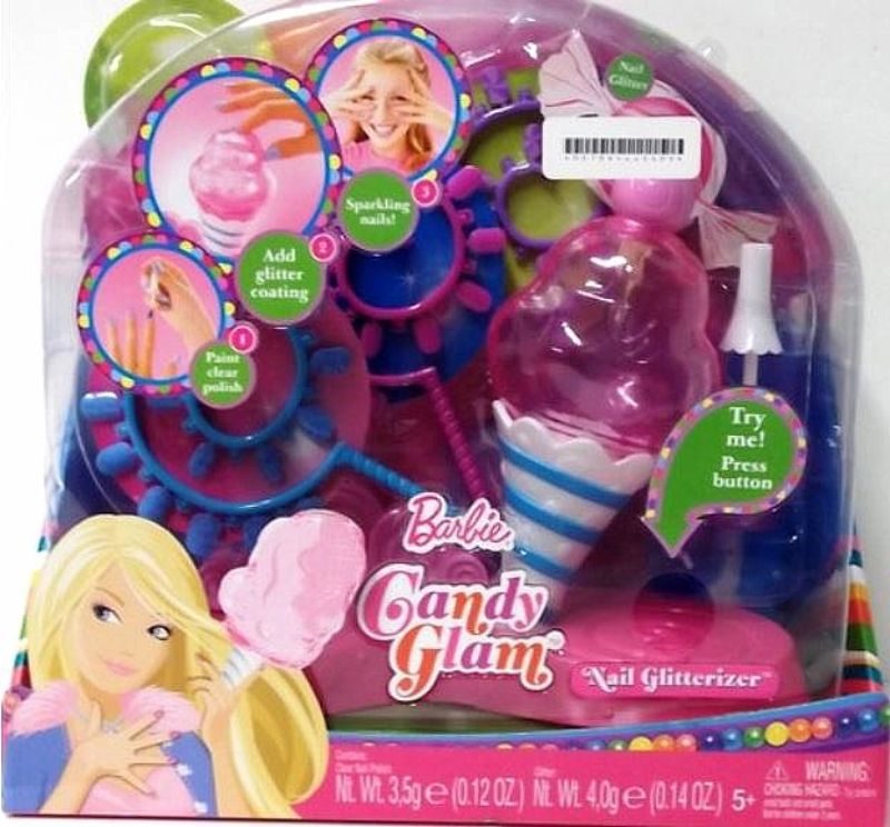 Barbie CANDY GLAM Nail Glitterizer Playset