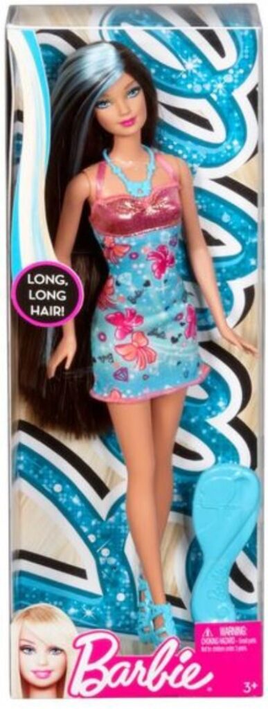 Barbie Hairtastic Doll Brunetteblue X7884 2013 Details And Value 9862