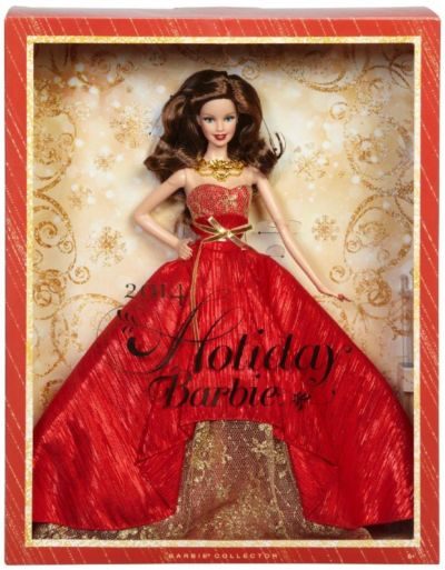 Holiday Brunette Barbie Doll Kmart