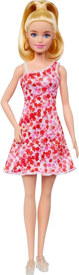 Barbie Fashionistas Doll 205 Pink Floral Dress