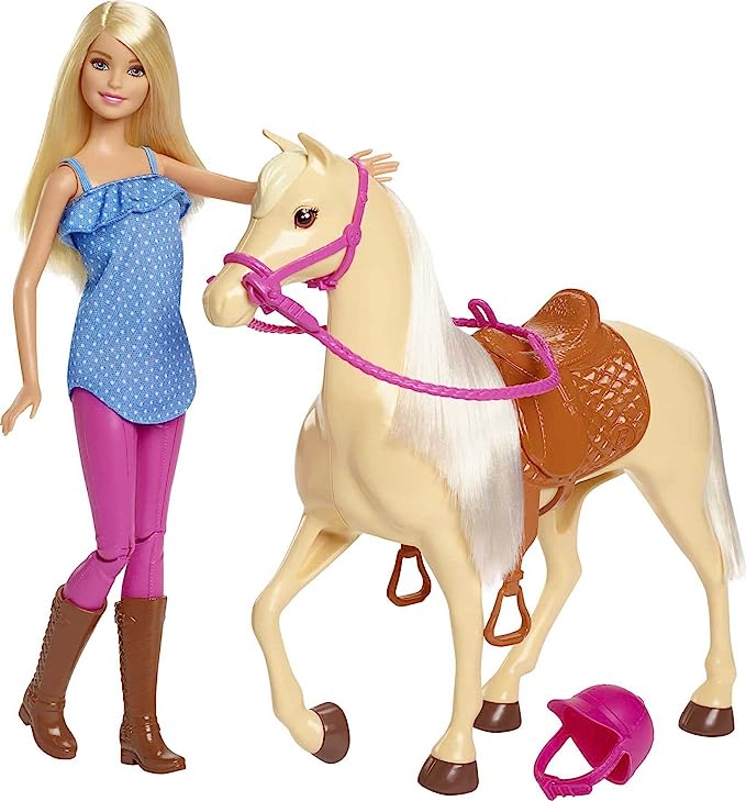 Barbie Doll and Horse Set Blonde