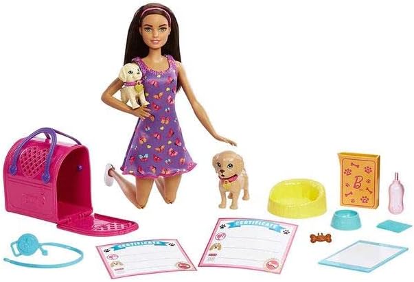 Barbie Pup Adoption Doll & Accessories Set