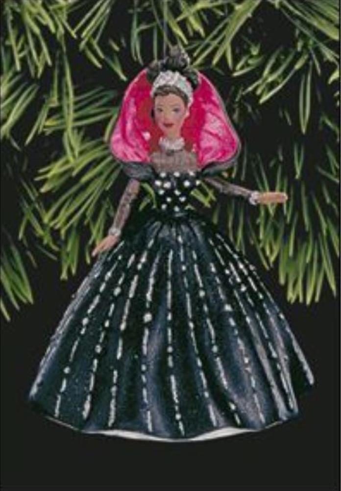 Barbie 1998 African-American Holiday Barbie Hallmark Ornament (#QX6936