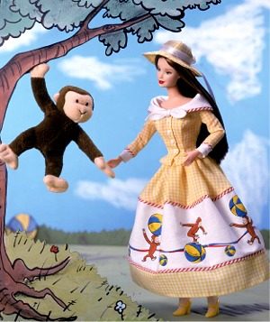 Barbie and Curious George