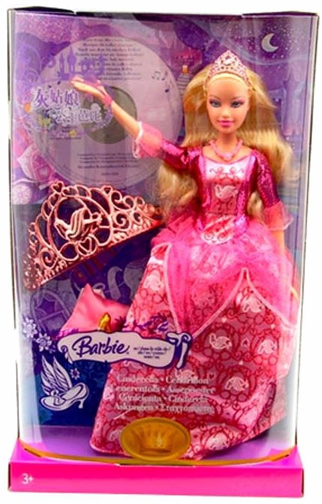 Barbie as Princess Cinderella with CD (#K8051, 2007) details and value ...