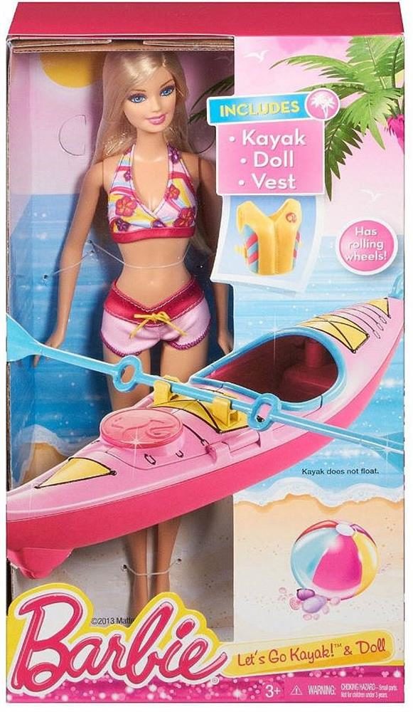 Barbie Beach Doll & Kayak