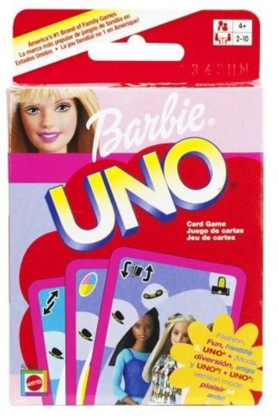 Barbie California Girl Uno Card Game