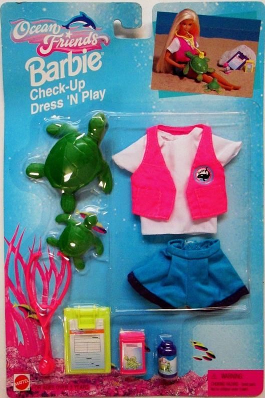 Barbie Check Up Dress ‘N Play Ocean Friends Fashion Set