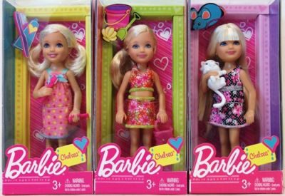 Barbie Chelsa Basic Doll Assorted 3 Pack