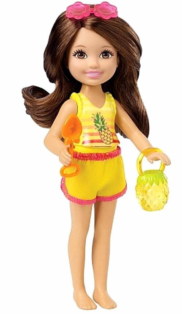 Barbie Chelsea and Friends Pineapple Pail, Shovel and Sunglasses