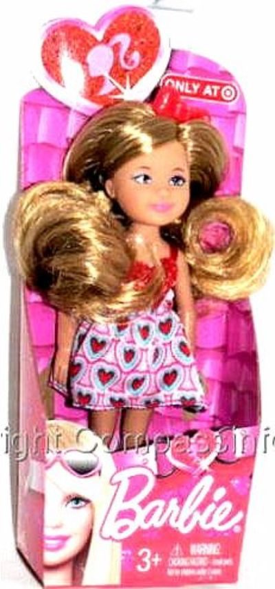 Barbie Chelsea Doll Valentine (Red Bow)