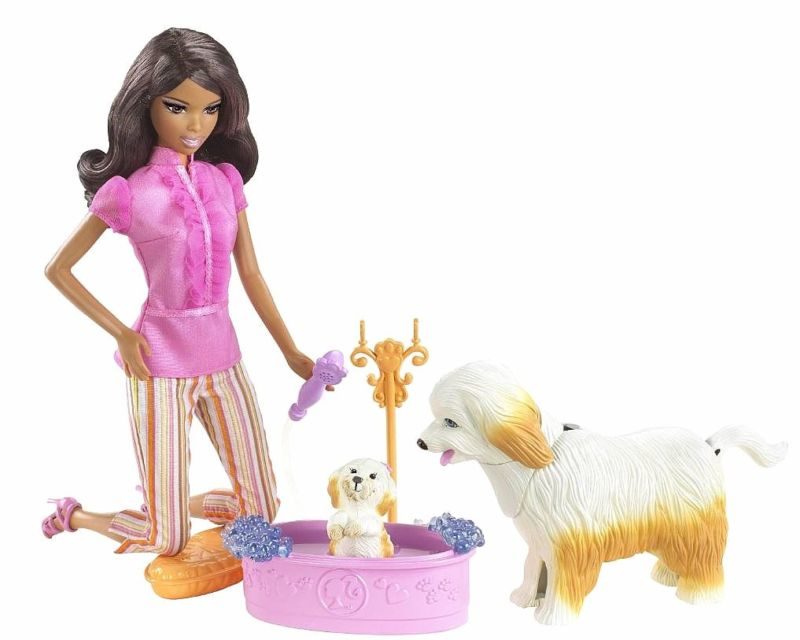 Barbie Clean-Up Pup! Playset  (AA)