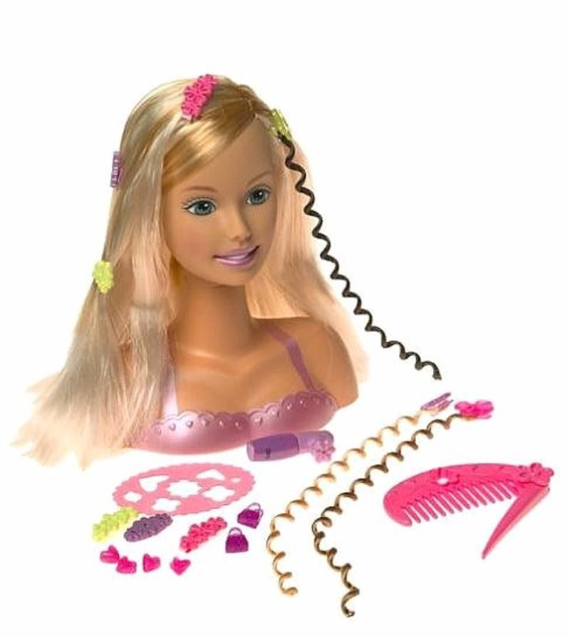 Barbie Color Curls Styling Head