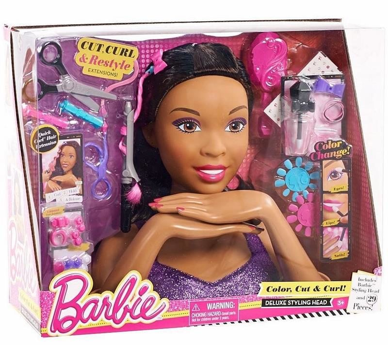 Barbie Color, Cut, and Curl Styling Head (AA)