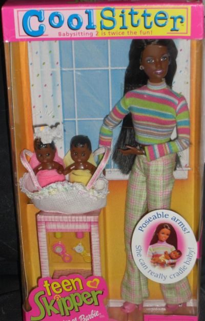 Barbie Cool Sitter Teen Skipper Doll AA w 2 Babies Dolls