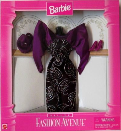 Barbie Deluxe Fashion Avenue Purple Evening Dress