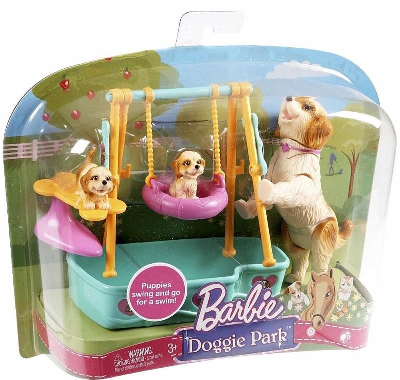 Barbie Dog Park Playset Puppies