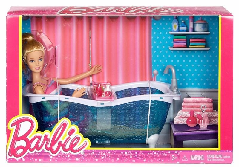 Barbie Doll and Bathtub