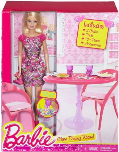 Barbie Doll and Dining Room Set