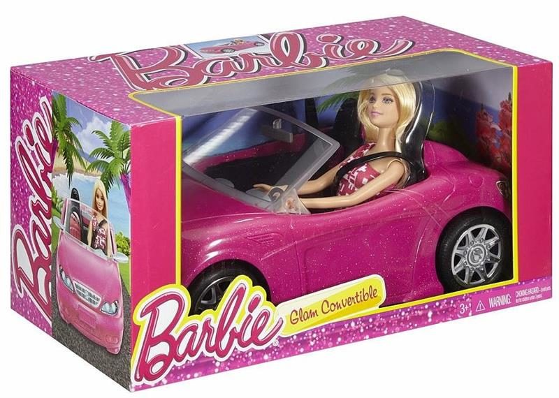 Barbie Doll and Glam Convertible