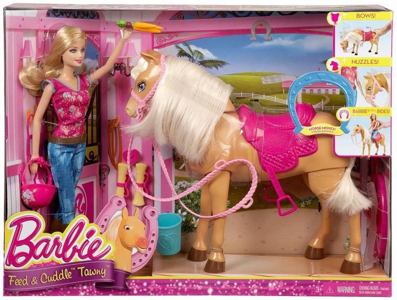 Barbie Doll Feed and CuddleTawny Horse