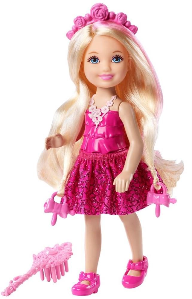 Barbie Endless Hair Kingdom Chelsea Doll, Pink