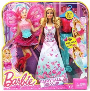 Barbie Fairytale Mix and Match Dress Up Playset (#BCP36, 2013) details ...