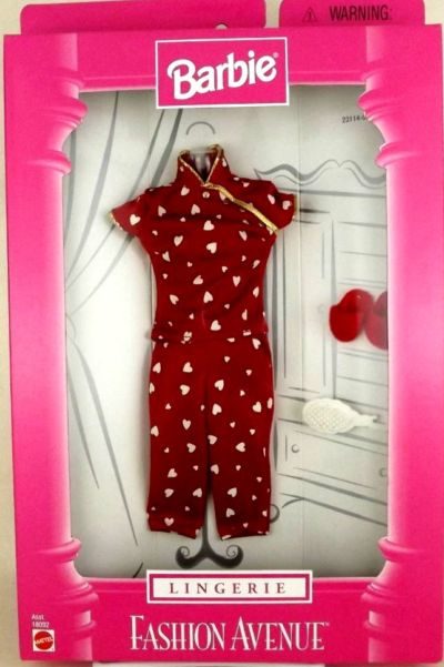 Barbie Fashion Avenue Lingere Red Pajamas