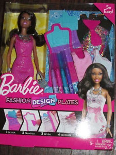 Barbie Fashion Design Plates AA