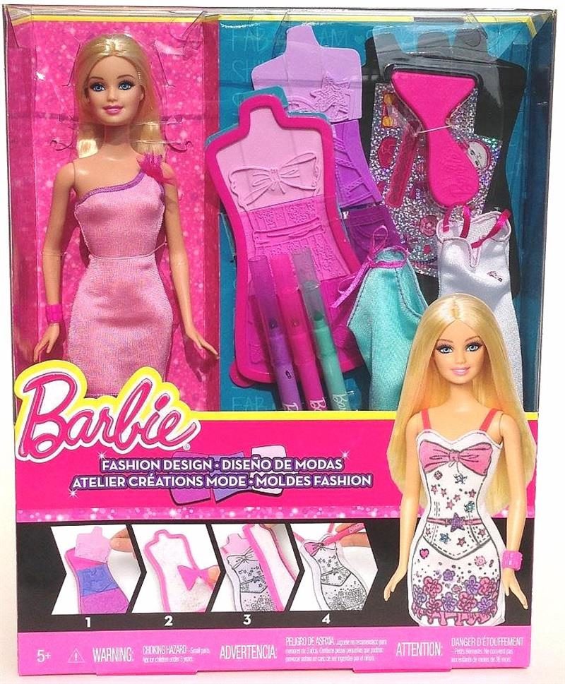 Barbie Fashion Design Plates and Doll