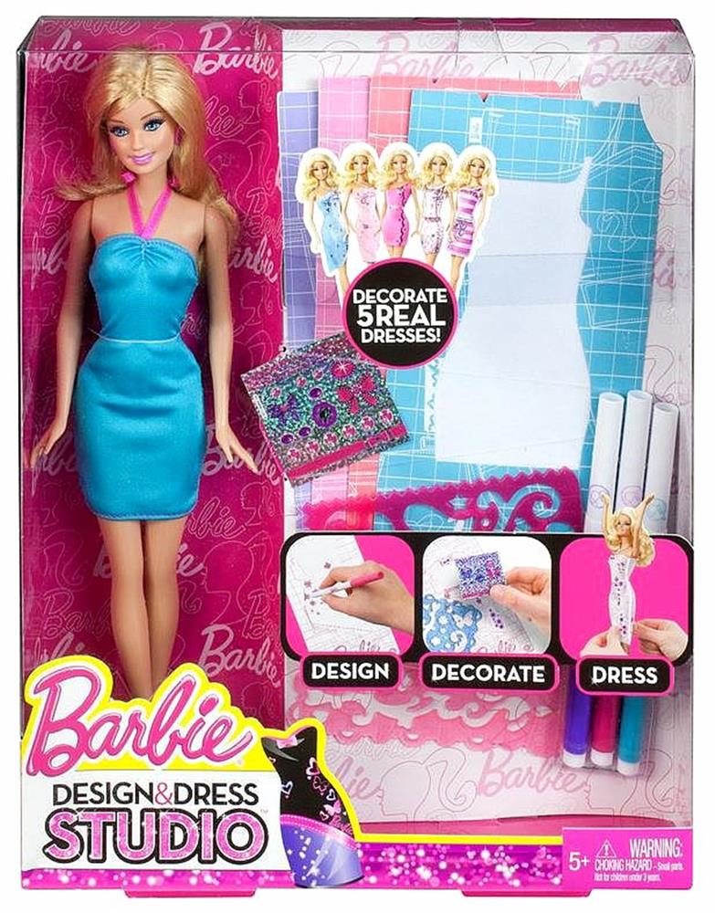 Barbie Fashion Design Plates Dress and Doll