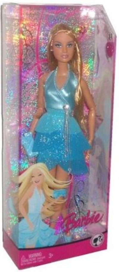 Barbie Fashion Fever Doll in Blue Sparkle Dress