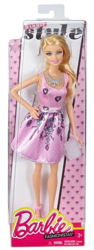 Barbie Fashionista Barbie Doll, Light Pink Dress