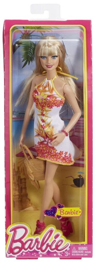 Barbie Fashionista Barbie Doll, White Floral Dress