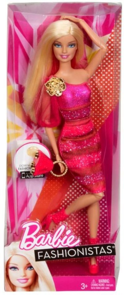 Barbie Fashionista Doll (Blonde/Pink)