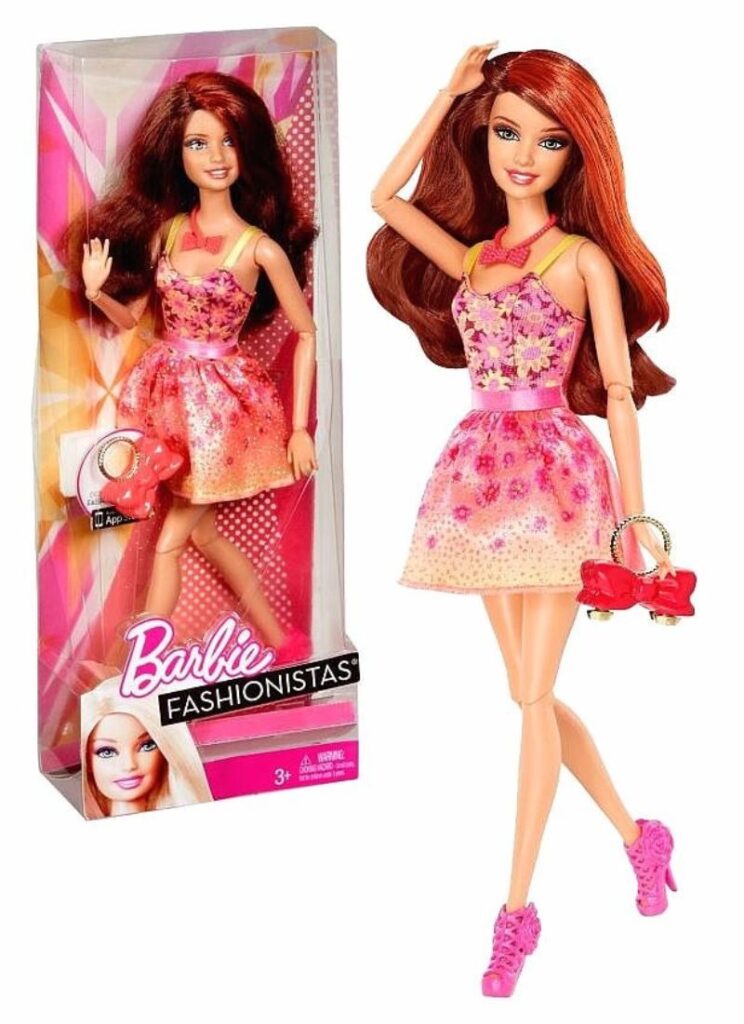 Barbie Fashionista Teresa Doll (Brunette/Coral)