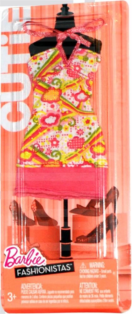 Barbie Fashionista Trend Dress Orange Pattern