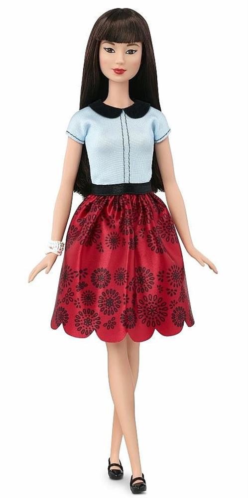 Barbie Fashionistas Doll 19 Ruby Red Floral – Original