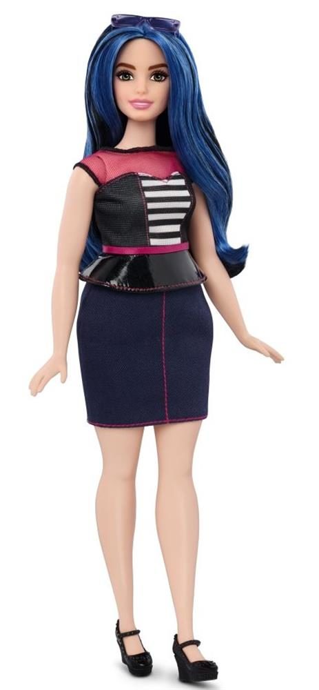 Barbie Fashionistas Doll 27 Sweetheart Stripes – Curvy