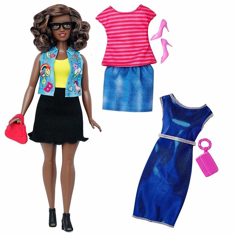 Barbie Fashionistas Doll 39 Emoji Fun Doll & Fashions – Curvy