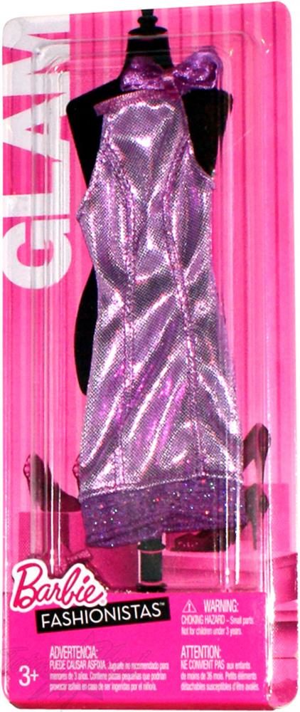 Barbie Fashionistas Glam Fab Styles Violet Dress