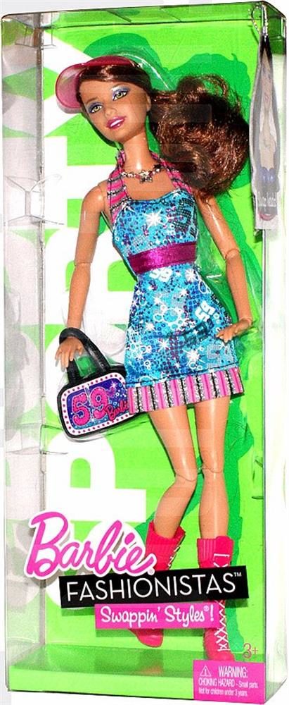 Barbie Fashionistas Swappin Heads Sporty Doll