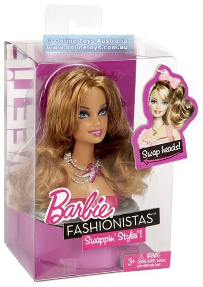 Barbie Fashionistas Swappin’ Styles Doll Head Sweetie