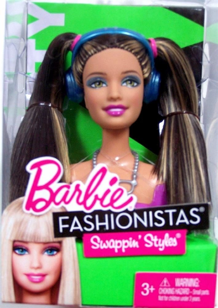 Barbie Fashionistas Swappin Styles Swappable Sporty Head Pack