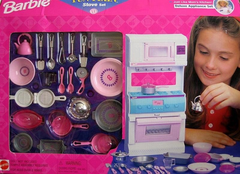 Barbie Fun Fixin Stove Set Deluxe Appliance Playset