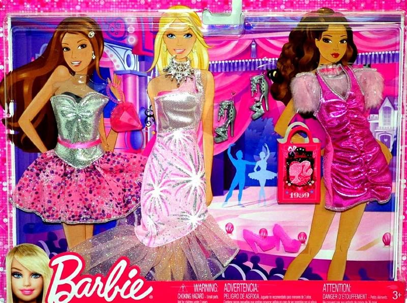 Barbie Glitter Party Fashion Outfits