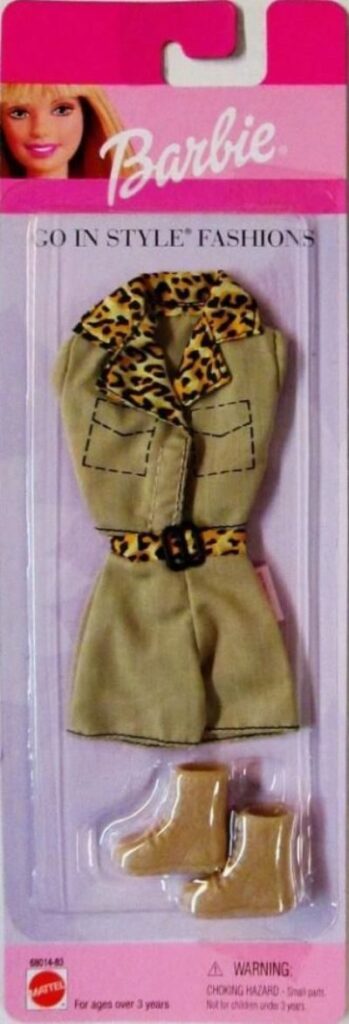 Barbie Go In Style Fashion Pack Khaki Leopard Spot Shorts