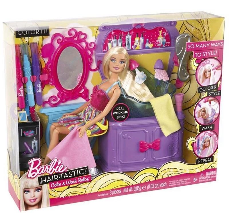 Barbie Hairtastic Color & Wash Salon